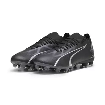 Футбольные бутсы ULTRA MATCH FG/AG мужские PUMA Black Asphalt Grey