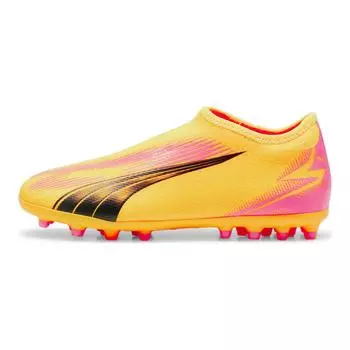 Футбольные бутсы Ultra Match Kids Kids Low-top Sunlight Yellow - Black - Sunset Red Puma, красный