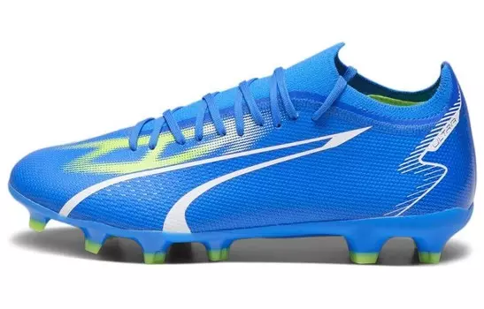 Футбольные бутсы Ultra Match мужские низкие синие Puma