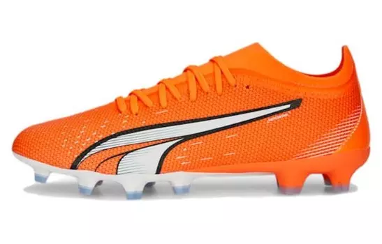 Футбольные бутсы Ultra Match унисекс с низким верхом Puma, оранжевый/красный