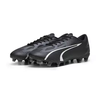 Футбольные бутсы ULTRA PLAY FG/AG мужские PUMA Black Asphalt Grey