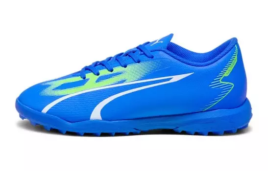Футбольные бутсы Ultra Play Kids для начальной школы Puma, цвет Blue/Green White