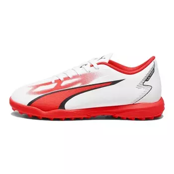 Футбольные бутсы Ultra Play Kids для детей Puma, белый/красный/черный