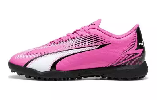 Футбольные бутсы Ultra Play Kids Kids Low-top розовые/черные/белые Puma, розовый/черный/белый