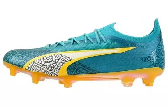 Футбольные бутсы Ultra Ultimate унисекс с низким верхом Puma, цвет Green Yellow