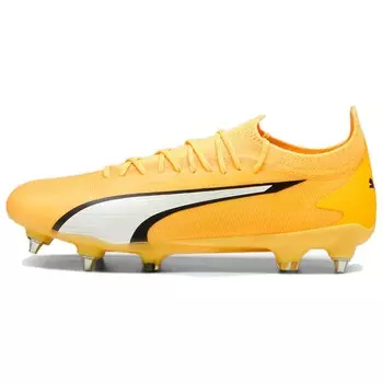 Футбольные бутсы Ultra Ultimate унисекс с низким верхом желтые/белые/черные Puma