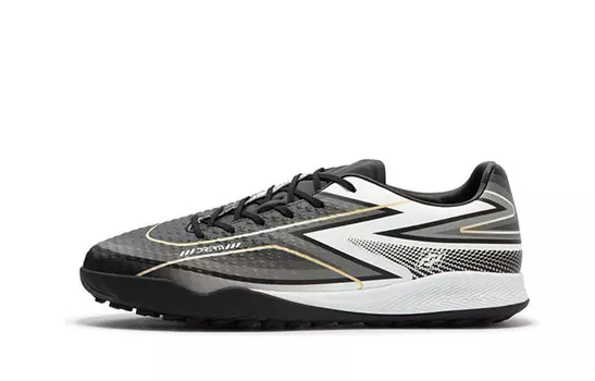 Футбольные бутсы унисекс с низким верхом черный белый серый 361°