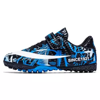 Футбольные бутсы унисекс с низким верхом, черный/белый Double Star 88