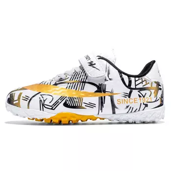 Футбольные бутсы унисекс с низким верхом, черный/золотой Double Star 88