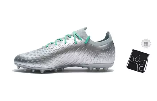 Футбольные бутсы унисекс с низким верхом, серебристые Kelme