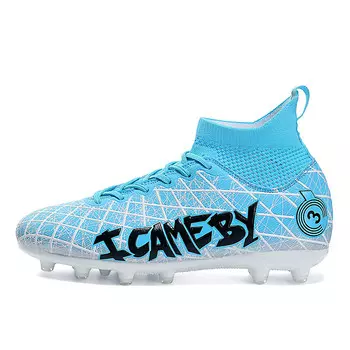 Футбольные бутсы унисекс с высоким верхом Double Dice, цвет Blue spikes