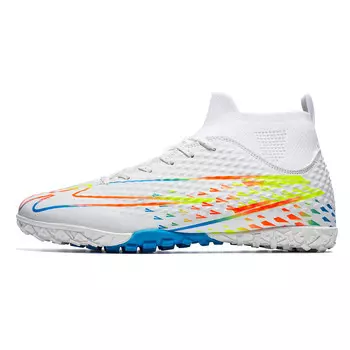 Футбольные бутсы унисекс с высоким верхом желтый/оранжевый/синий Double Star 88