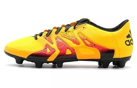Футбольные бутсы X 15.3 мужские низкие желтые/черные/оранжевые Adidas