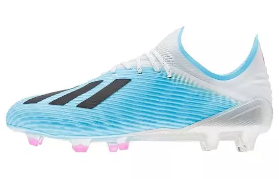 Футбольные бутсы X 19.1 унисекс низкие белые/синие Adidas
