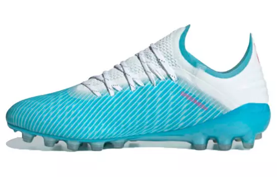 Футбольные бутсы X 19.3 мужские низкие белые/королевские синие Adidas