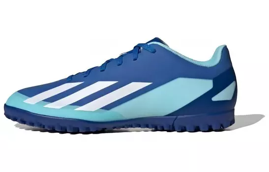 Футбольные бутсы X Crazyfast.4 мужские низкие синие/белые Adidas