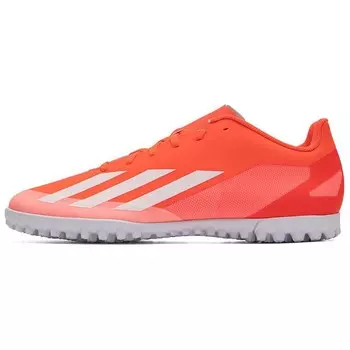 Футбольные бутсы X Crazyfast Club для мужчин с низким верхом, красные/белые Adidas