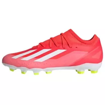 Футбольные бутсы X CRAZYFAST мужские низкие красные и белые Adidas