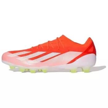 Футбольные бутсы X CRAZYFAST унисекс с низким верхом оранжевого цвета Adidas