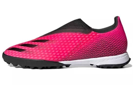 Футбольные бутсы X GHOSTED унисекс с низким верхом розово-красные/черные Adidas