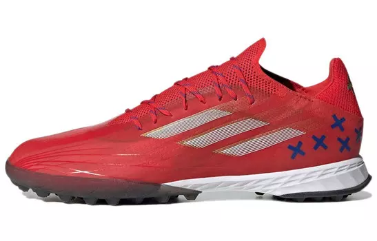 Футбольные бутсы X Speedflow мужские низкие красные Adidas