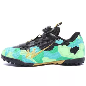 Футбольные бутсы женские низкие золотой Binary, черный/зеленый