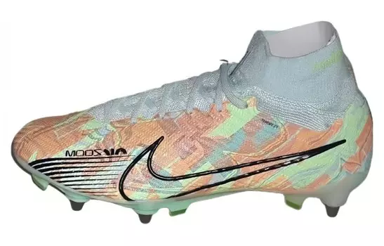 Футбольные бутсы Zoom Mercurial Superfly 9 мужские, среднего размера, серого цвета Nike, цвет Gray Colorful