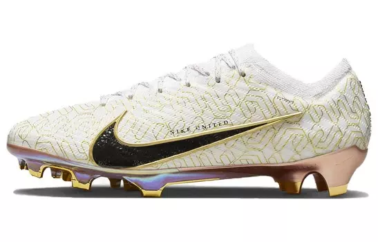 Футбольные бутсы Zoom Mercurial Vapor 15 Elite FG 'United Golden Pack' Nike, белый/черный/золотой