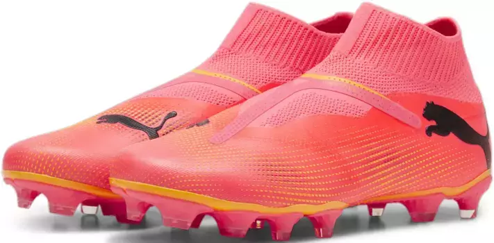 Футбольные кроссовки PUMA "FUTURE 7 MATCH+ LL FG/AG", цвет Sunset Glow- Puma Black-Sun Stream