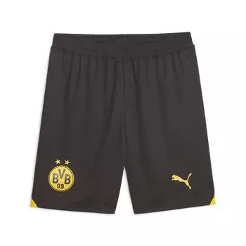 Футбольные шорты Borussia Dortmund мужские PUMA Black Cyber Yellow