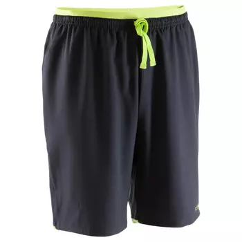 Футбольные шорты Kipsta, цвет rauchschwarz/fluoreszierendes hellgelb