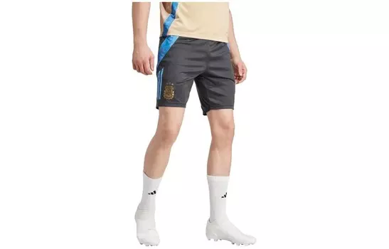 Футбольные шорты мужские черные Adidas, черный
