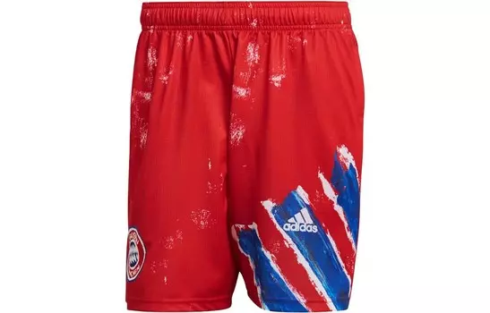 Футбольные шорты мужские красные Adidas, красный