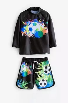 Футбольный купальник из 2 предметов Harry Bear, черный
