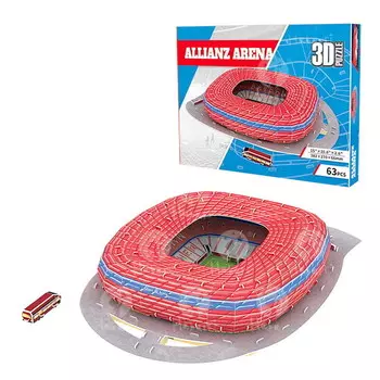 Футбольный стадион - ALLIANZ ARENA - FC Bayern Мюнхен - 3D пазл 63 детали HABARRI