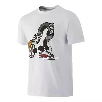 Футболка 13 футболка с надписью «люблю панду» Air Jordan, белый