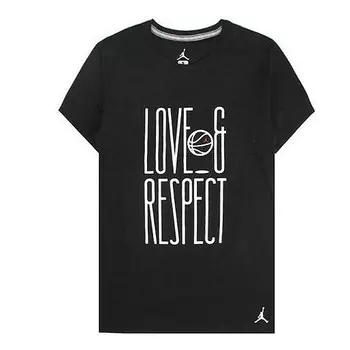 Футболка 13 персиковый и любовь футболка мужская Air Jordan, черный