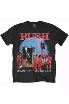 Футболка 1981 Tour с принтом на спине Rush, черный