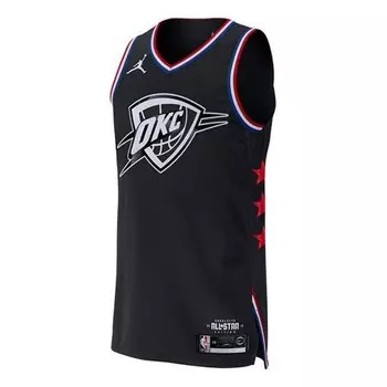 Футболка 2019 года, футболка all star westbrook для мужчин, Air Jordan, черный