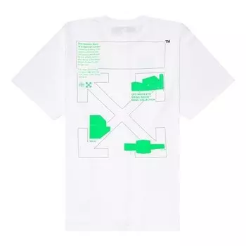 Футболка 2020 ss street style oversize short sleeve Off-White, белый
