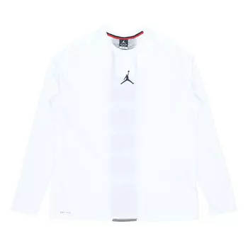 Футболка 23 alpha dri fit back print long sleeves white Air Jordan, белый