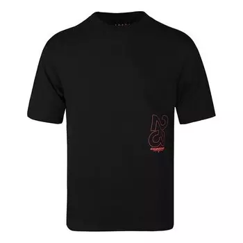 Футболка 23 enginereed с круглым вырезом и коротким рукавом, Air Jordan, черный
