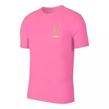 Футболка 23 с рисунком алфавита, круглый вырез, фиолетово- Air Jordan, красный