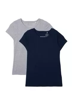 Футболка, 2 пары, хлопок, детская Manguun, цвет Light Grey Melan