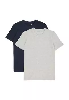 Футболка, 2 пары, хлопок, детская MANGUUN, цвет 3 Dress Blue/heath