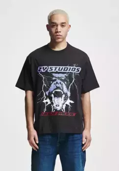 Футболка 2Y Studios "Мужская футболка 2Y Studios Oversize с ротвейлером", черный