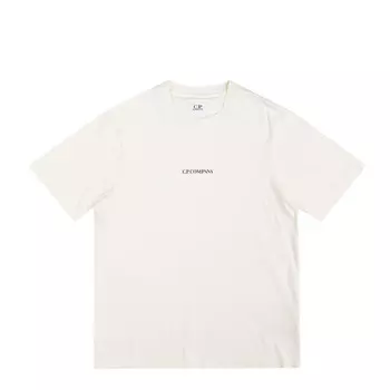 Футболка 30/1 printed logo t-shirt C.P. Company, белый