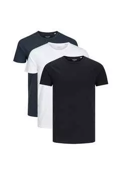 Футболка 3 шт. в упаковке базовая Jack & Jones, мультиколор