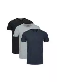 Футболка 3 шт. в упаковке базовая Jack & Jones, мультиколор