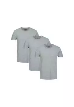 Футболка 3 шт. в упаковке базовая Jack & Jones, серый